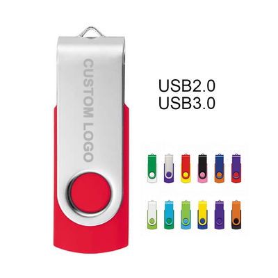 Disque mémoire flash créatif 360 degrés rotation personnalité Flash Drive 64g 32g 16g8g Enterprise Lettering Logo en gros