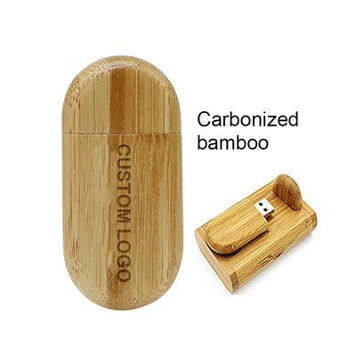 Usb Flash Memory Disk Customized Wooden School Memorial Gift Lettering Wholesale 16g32g64g128g Bamboo USB Flash Drive
